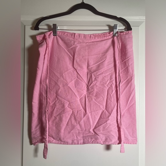 Freedom Pastel Pink Embroidered Fairy Wrap Skirt - Picture 3 of 12